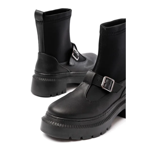 236-2034 Siyah Streç Günlük Kadın Bot