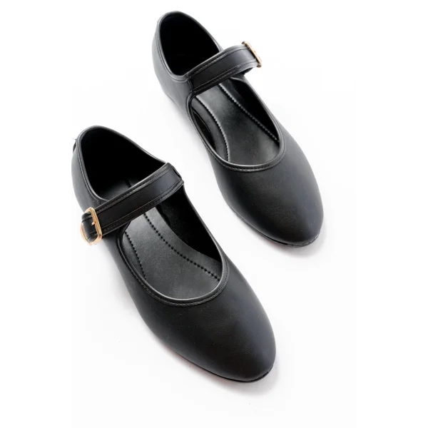 2606 Siyah Baretli Günlük Bayan Ayakkabı