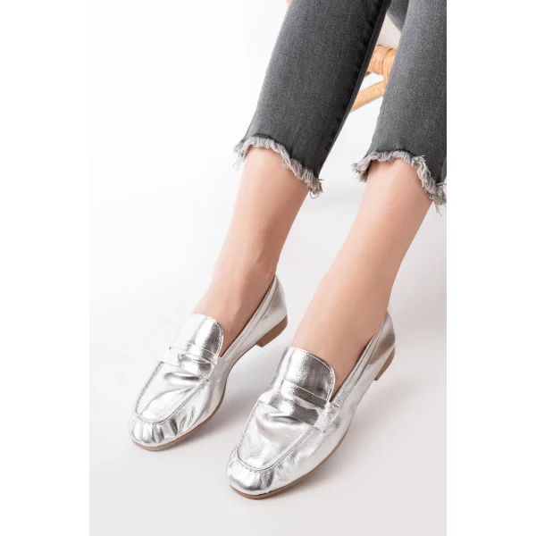 302 Gümüş Günlük Kadın Babet