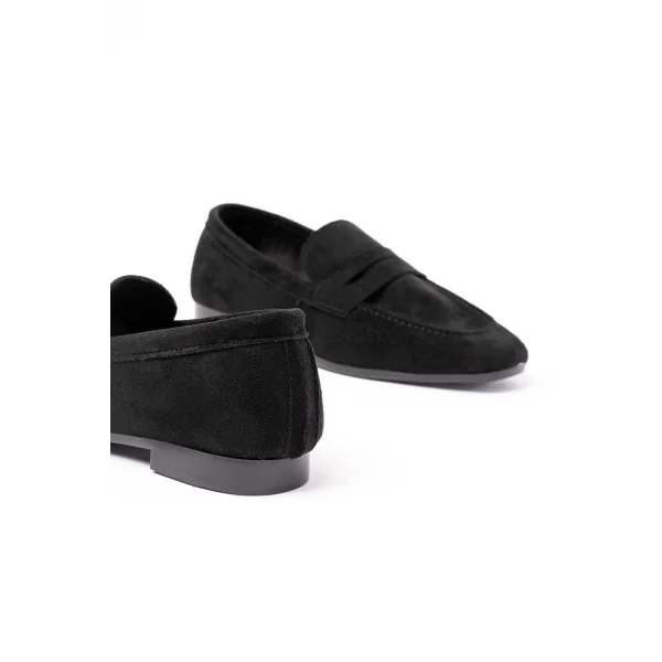 302 Siyah Süet Günlük Kadın Babet