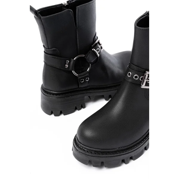 868-2015 Siyah Fermuarlı Günlük Kadın Bot