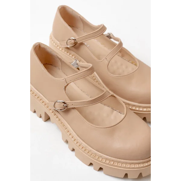 868-756 Nut Günlük Yüksek Tabanlı Loafer Ayakkabı