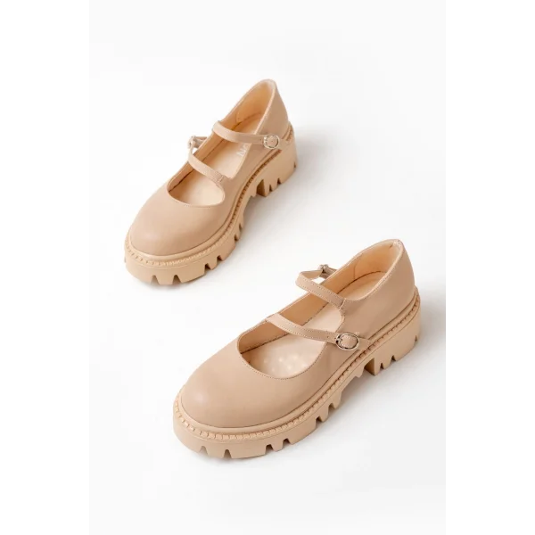 868-756 Nut Günlük Yüksek Tabanlı Loafer Ayakkabı