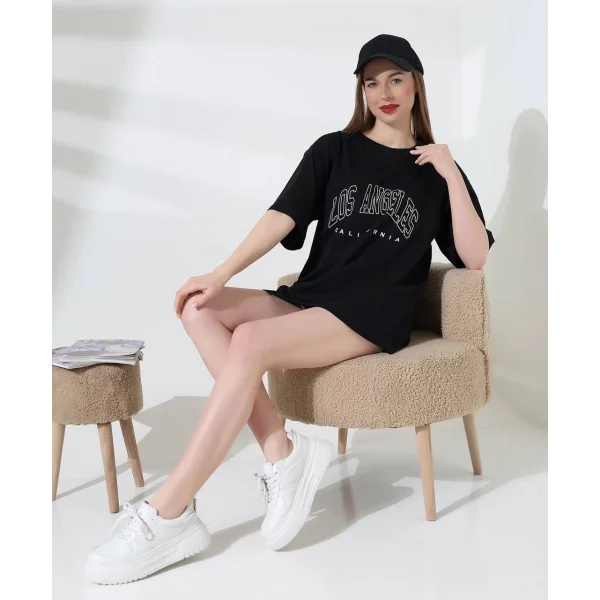 Angeles baskılı tişört