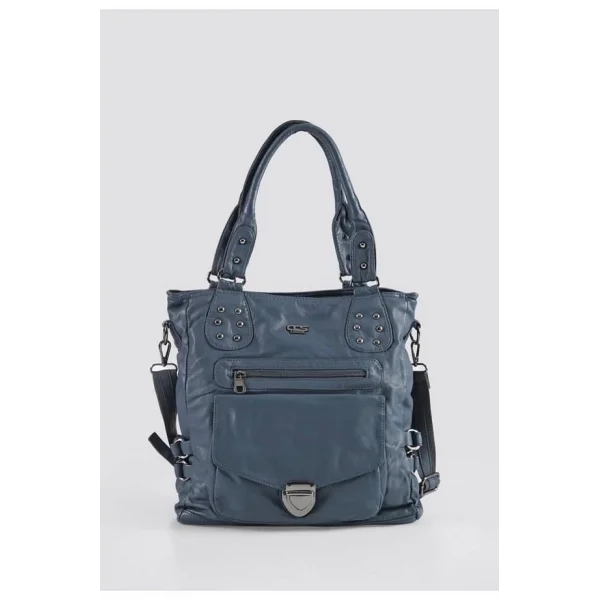 Asin Mavi Cilt Omuz Çantası