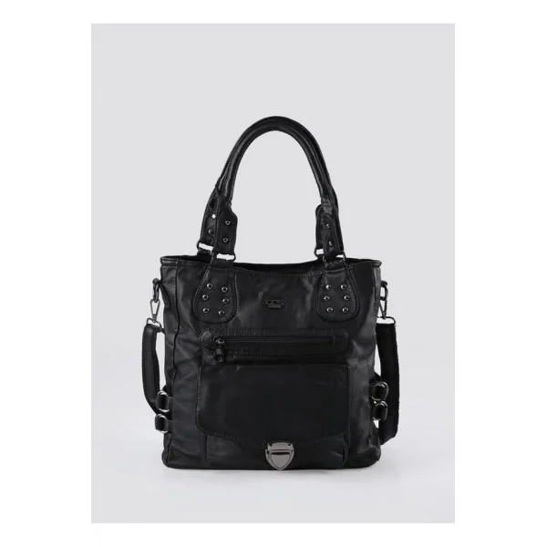 Asin Siyah Cilt Omuz Çantası