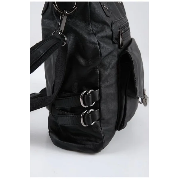 Asin Siyah Cilt Omuz Çantası