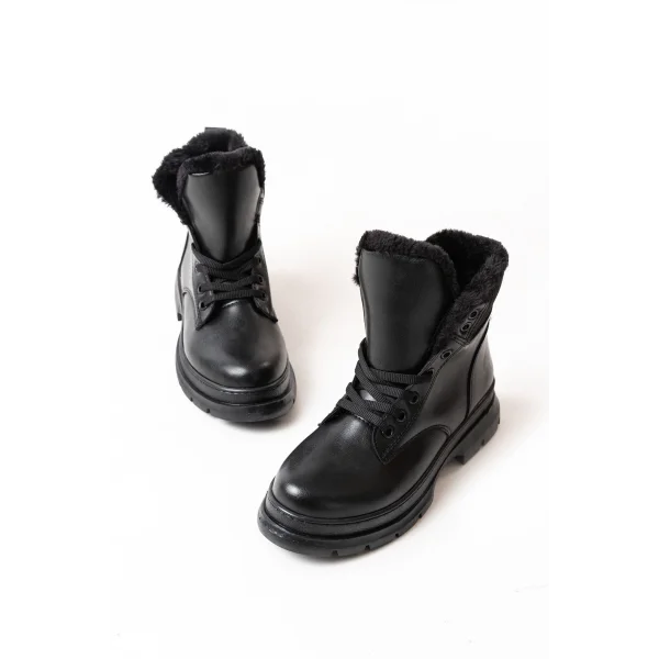 ASM-080 Siyah Bağcıklı Günlük Kadın Bot