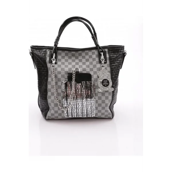 Avaj Siyah Cilt Omuz Çantası