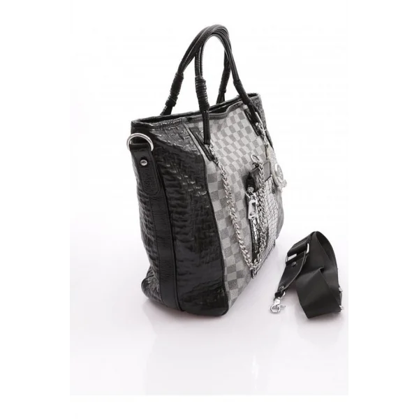 Avaj Siyah Cilt Omuz Çantası