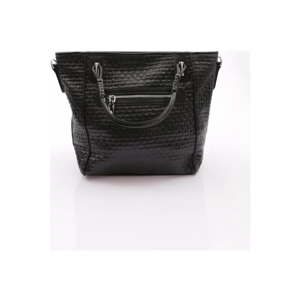 Avaj Siyah Cilt Omuz Çantası