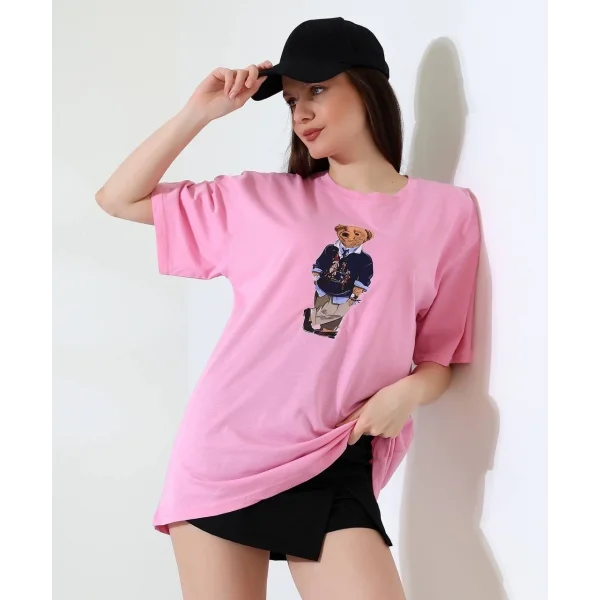 Ayıcıklı oversize tişört