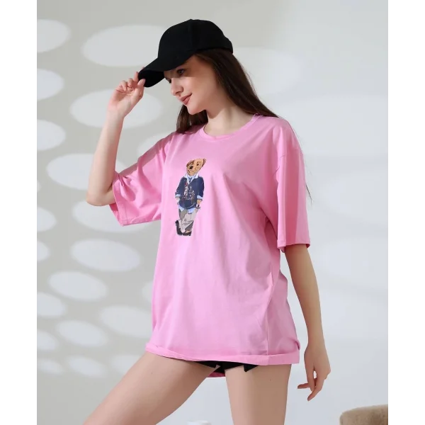 Ayıcıklı oversize tişört