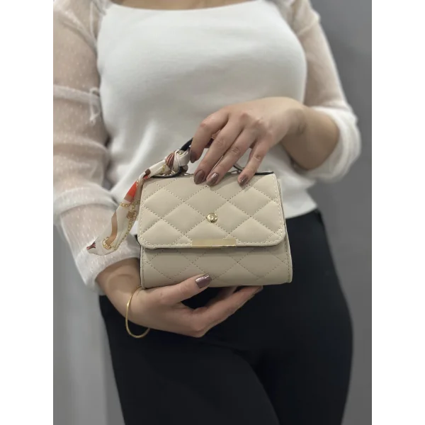 Bej cilt zoje çanta