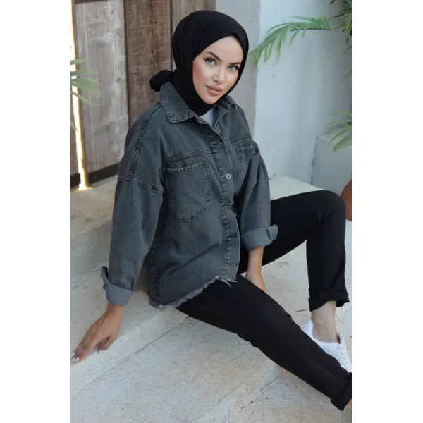 Cepli Kot Ceket Siyah