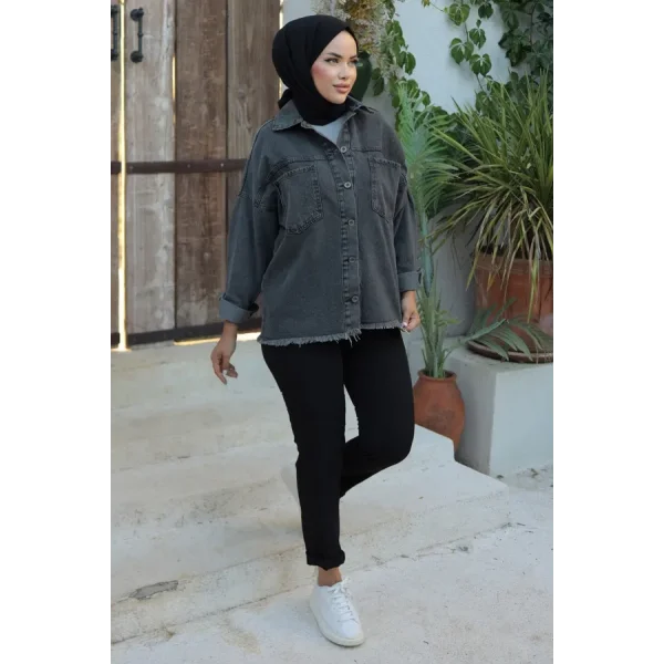 Cepli Kot Ceket Siyah