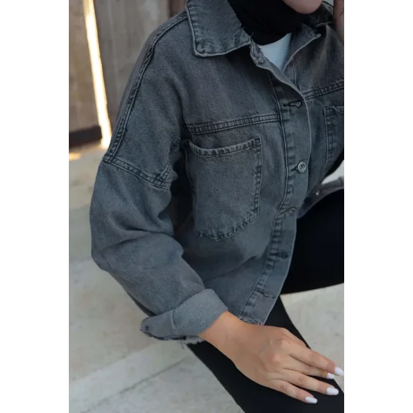 Cepli Kot Ceket Siyah