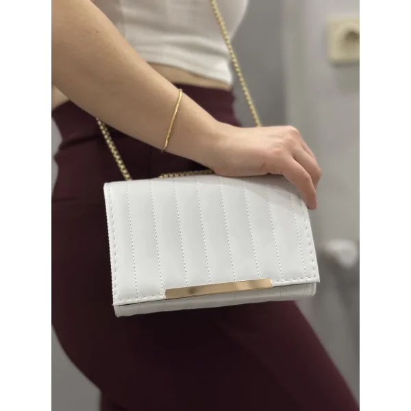 Cessi beyaz cilt çanta