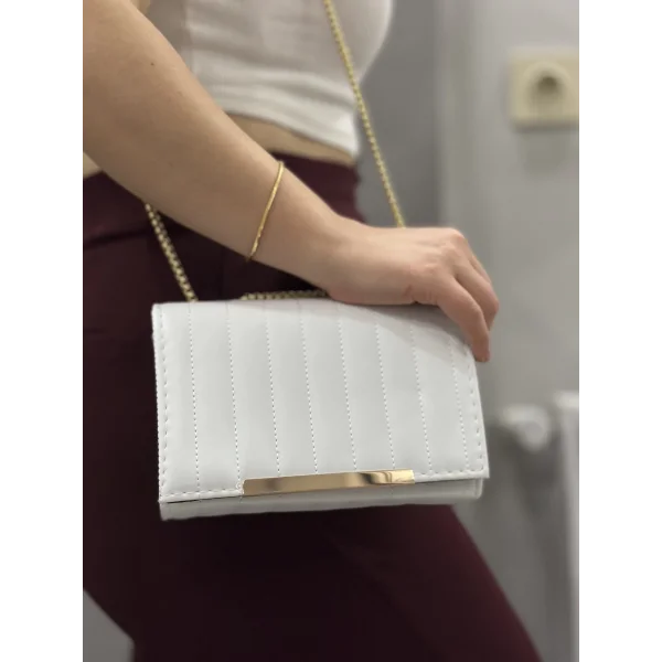 Cessi beyaz cilt çanta