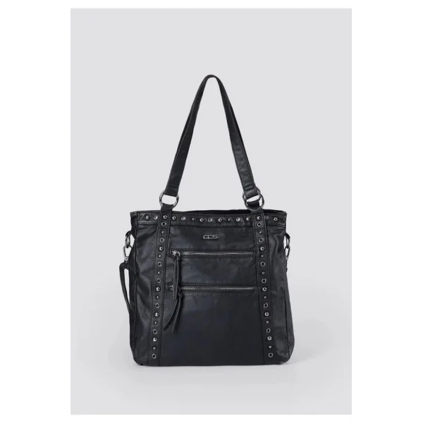 Çetya Siyah Cilt Omuz Çantası