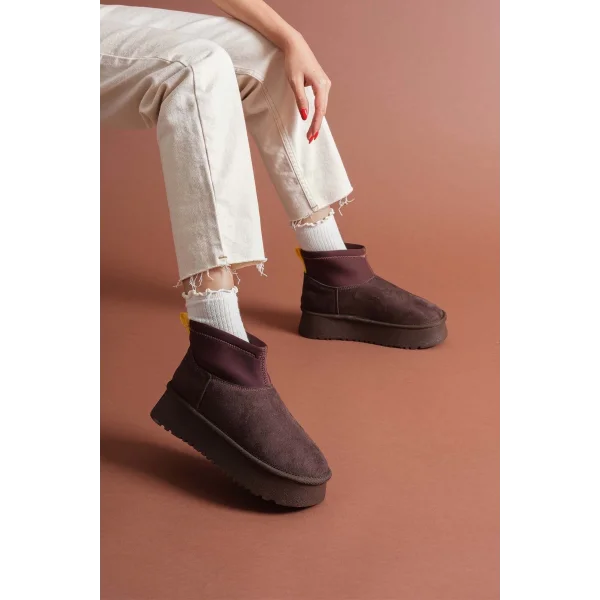 Cuen Kahverengi Süet Bot