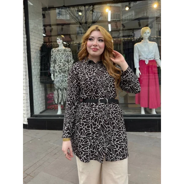 Desenli tunik gömlek