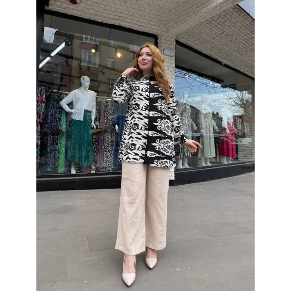 Desenli tunik gömlek