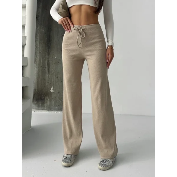 Fit comfort bej salaş pantolon A6011