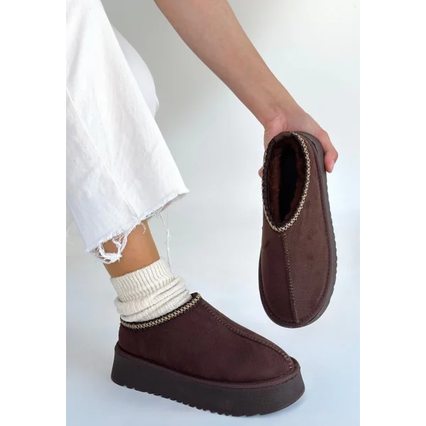 Foyk Kahverengi Süet Bot