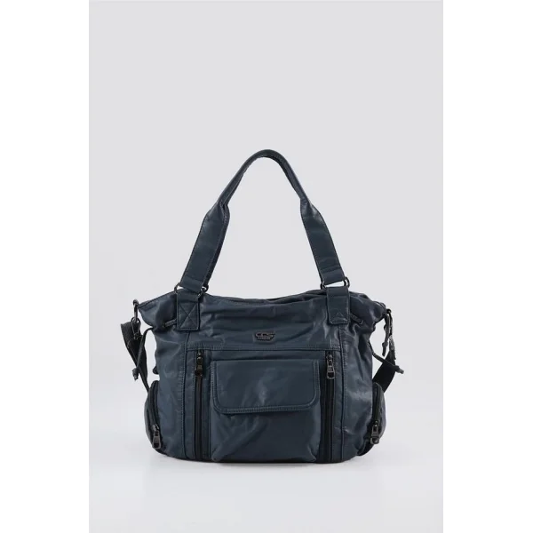 Giwer Mavi Cilt Omuz Çantası