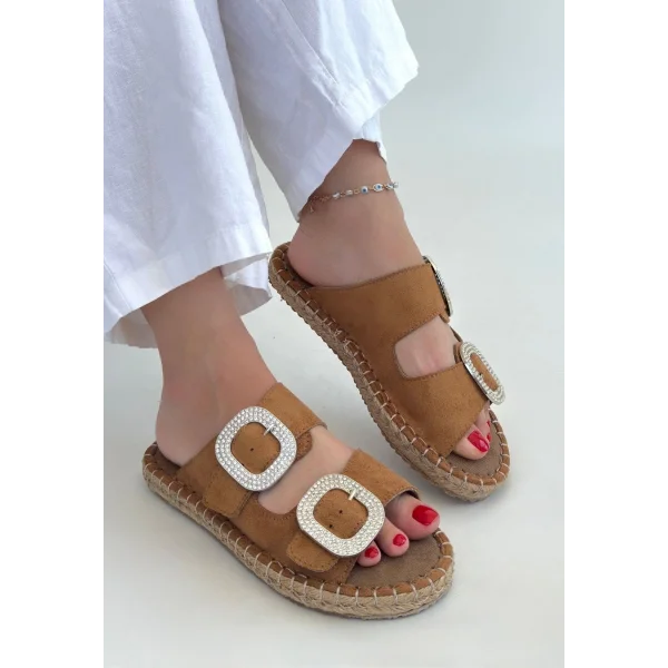 Hertas Vizon Nubuk Tokalı Terlik