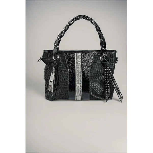 Jaxe Siyah Cilt Omuz Çantası