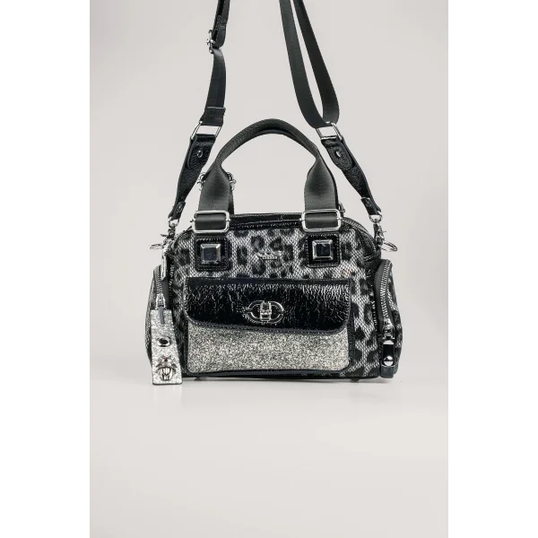 Judy Gri Cilt Omuz Çantası