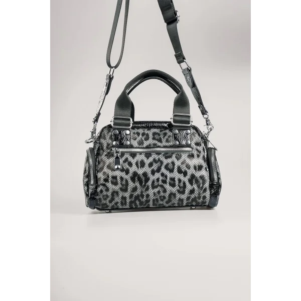 Judy Gri Cilt Omuz Çantası