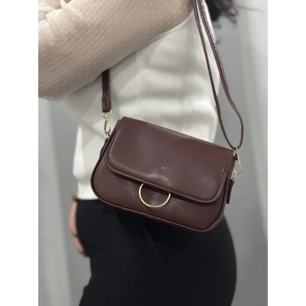 Kahve cilt mossi çanta