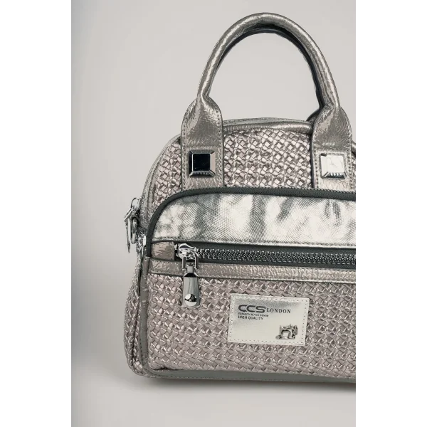 Karen Gri Cilt Omuz Çantası