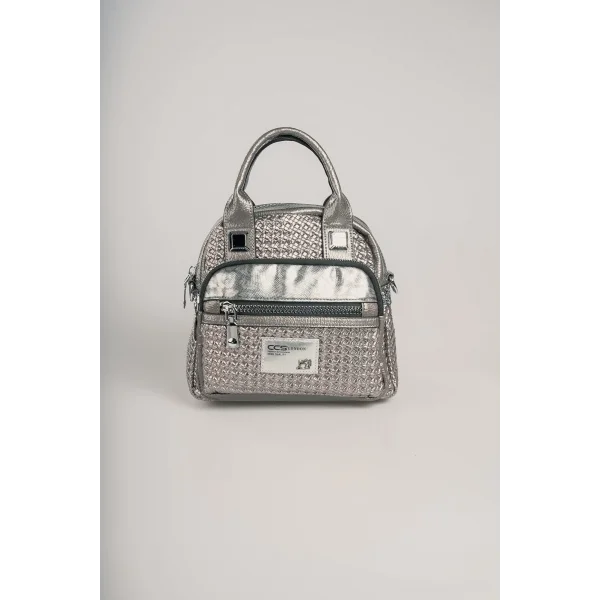 Karen Gri Cilt Omuz Çantası