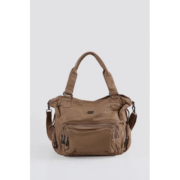 Katti Vizon Cilt Omuz Çantası