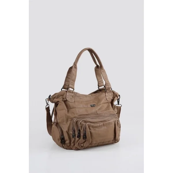 Katti Vizon Cilt Omuz Çantası