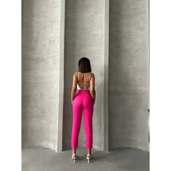 Kemerli havuç pantolon