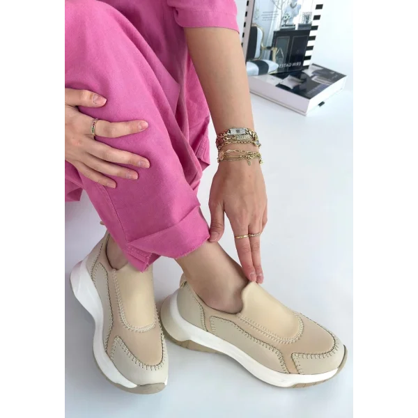 Kendy Bej Cilt Spor Ayakkabı