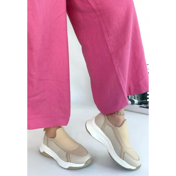 Kendy Bej Cilt Spor Ayakkabı