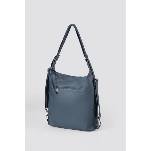 Kinya Mavi Cilt Omuz Çantası