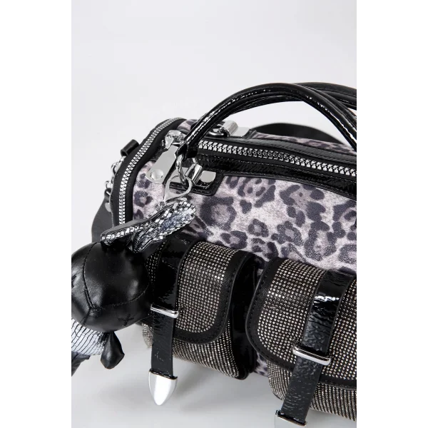 Kiwer Siyah Cilt Omuz Çantası