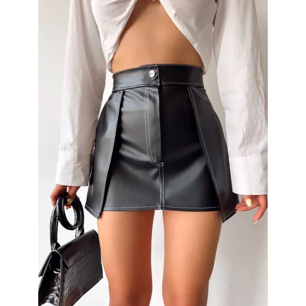 Kontrast deri etek siyah w260015