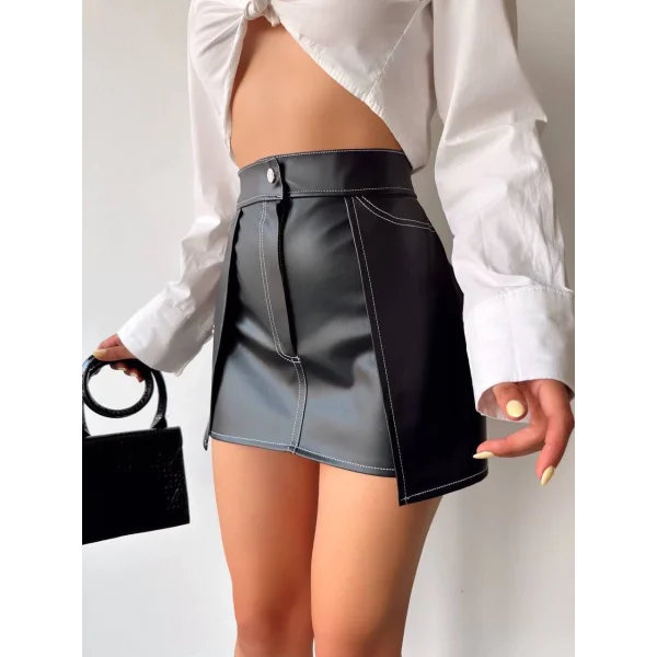 Kontrast deri etek siyah w260015