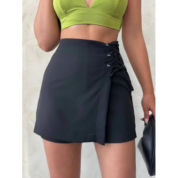 Kuş gözü şort etek s25819