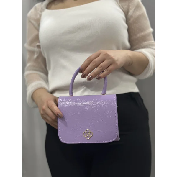 Lila cilt krash çanta