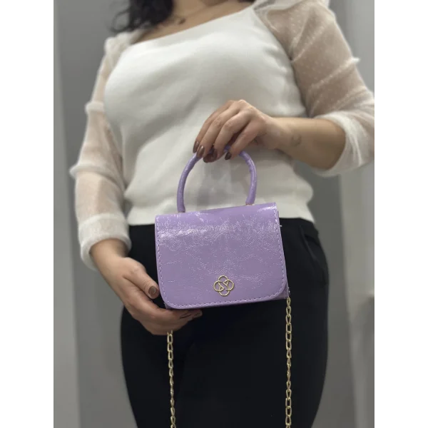 Lila cilt krash çanta