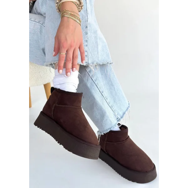 Linne Kahverengi Süet Bot